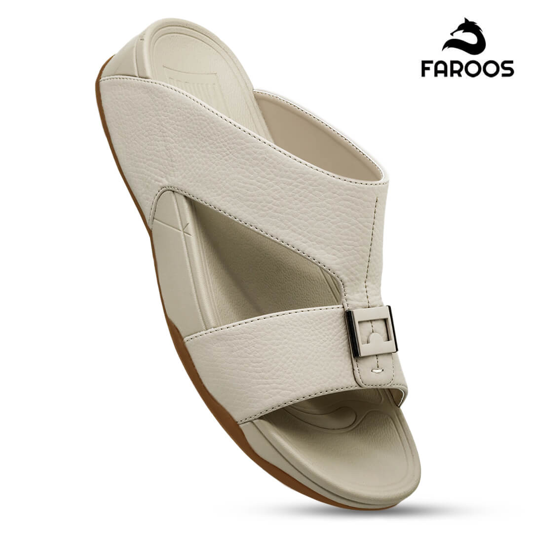 Faroos [NLF8] M041 Beige Gents Arabic SandalNAAL.AE