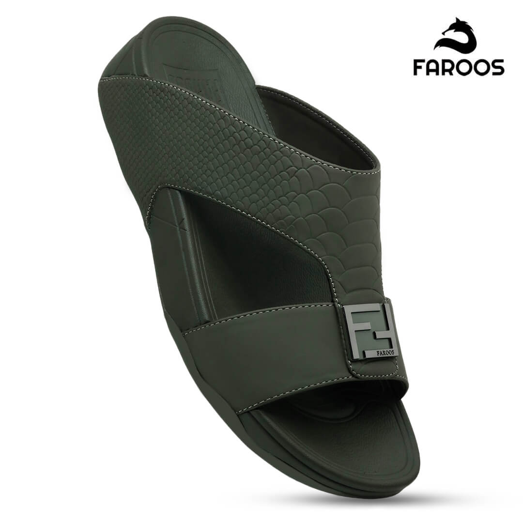 Faroos [NLF3] M036 Olive Gents Arabic SandalNAAL.AE