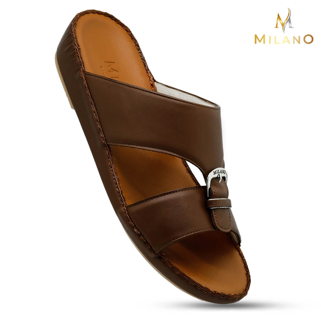 Milano [NLW14] 2000 Brown Tan Gents SandalNAAL.AE