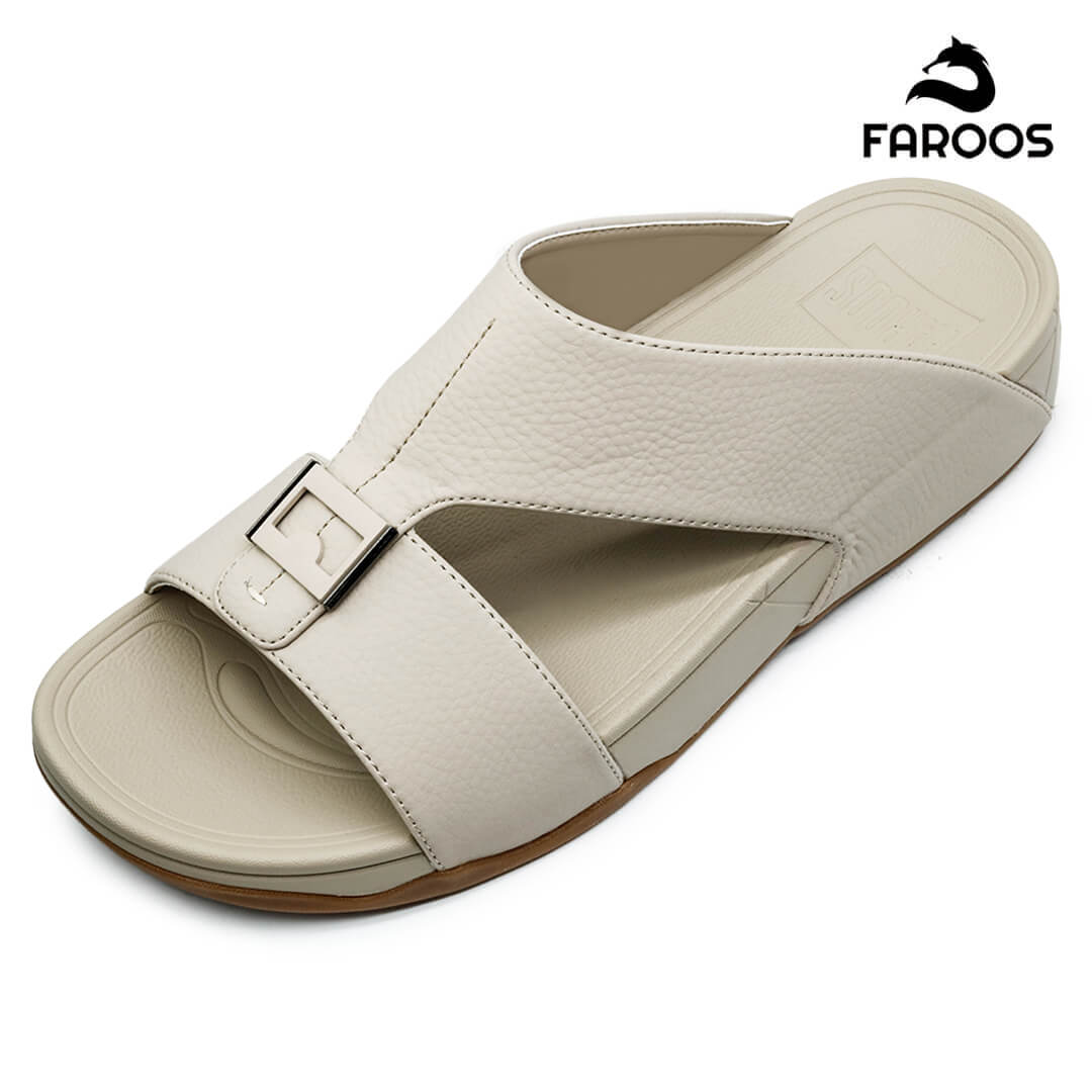 Faroos [NLF8] M041 Beige Gents Arabic SandalNAAL.AE