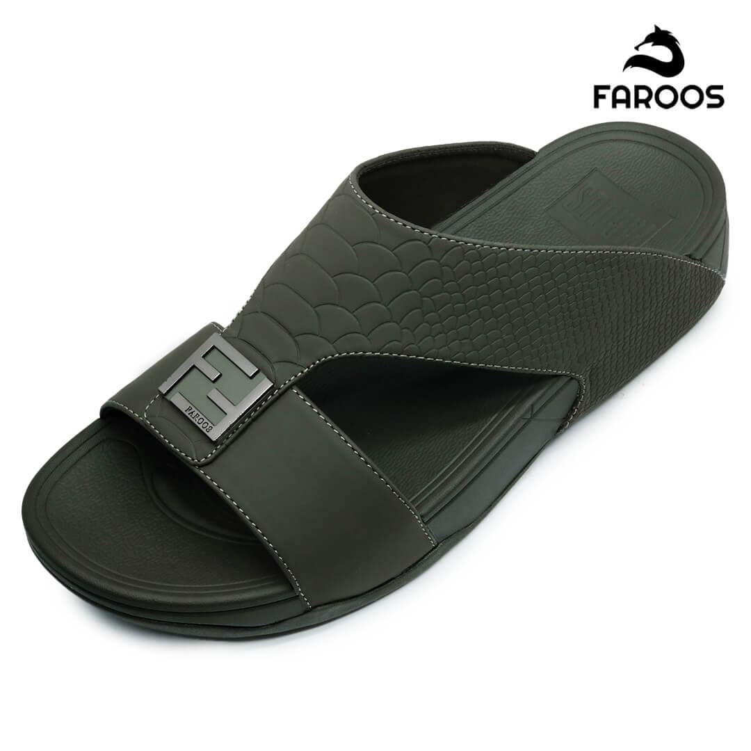 Faroos [NLF3] M036 Olive Gents Arabic SandalNAAL.AE