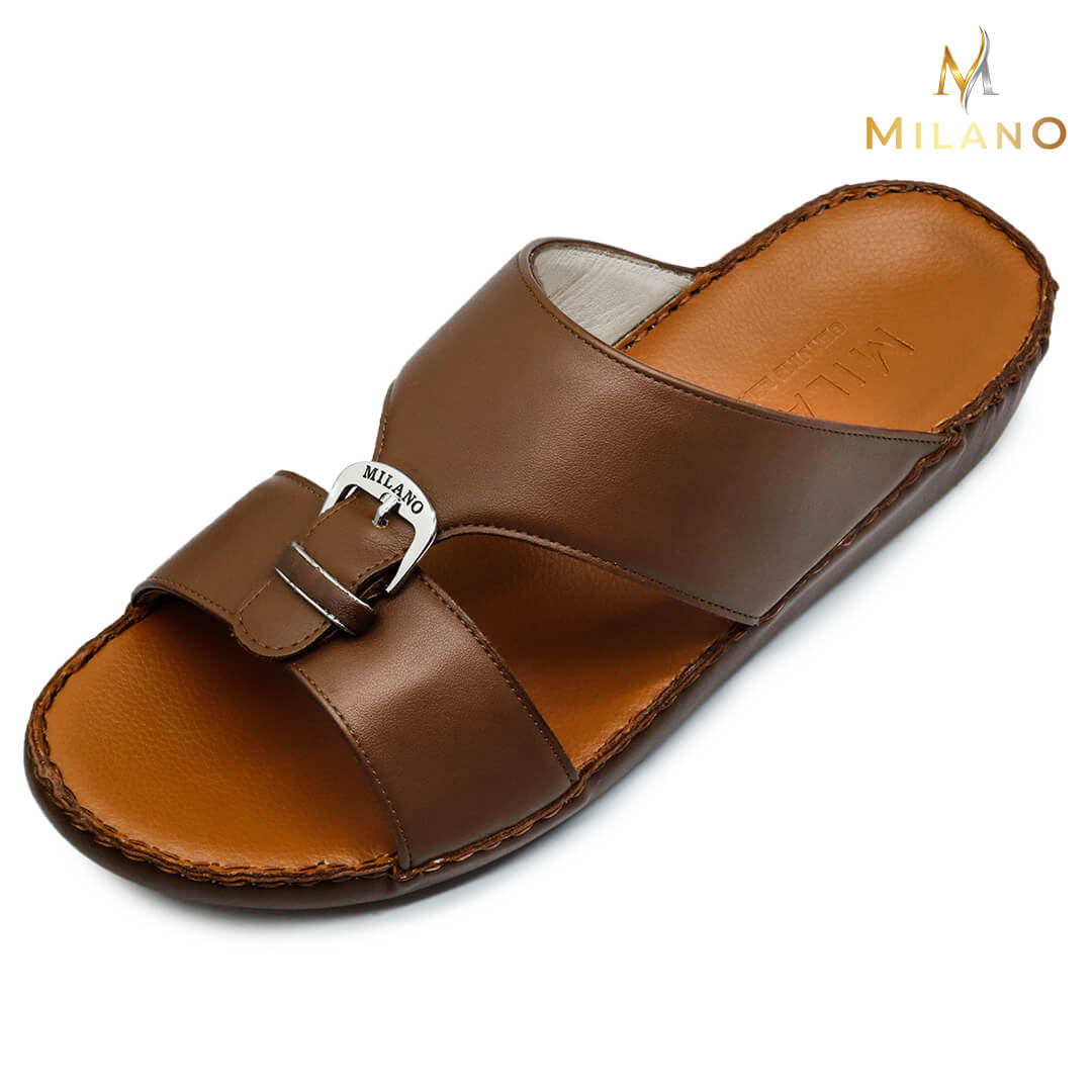 Milano [NLW14] 2000 Brown Tan Gents SandalNAAL.AE