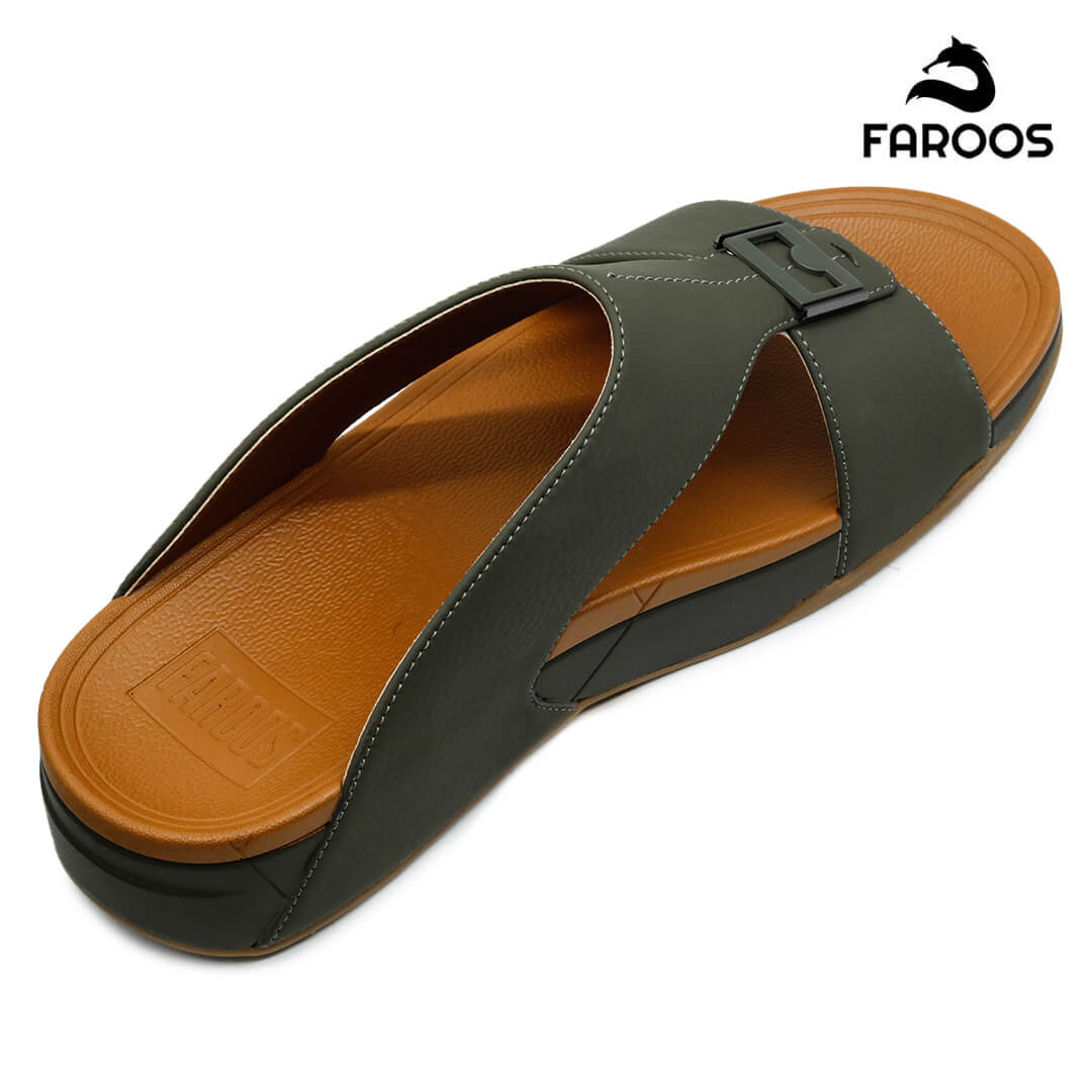 Faroos [NLF10] M041 Olive Gents Arabic SandalNAAL.AE