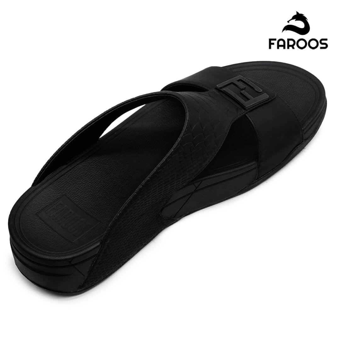 Faroos [NLF2] M036 Black Gents Arabic SandalNAAL.AE