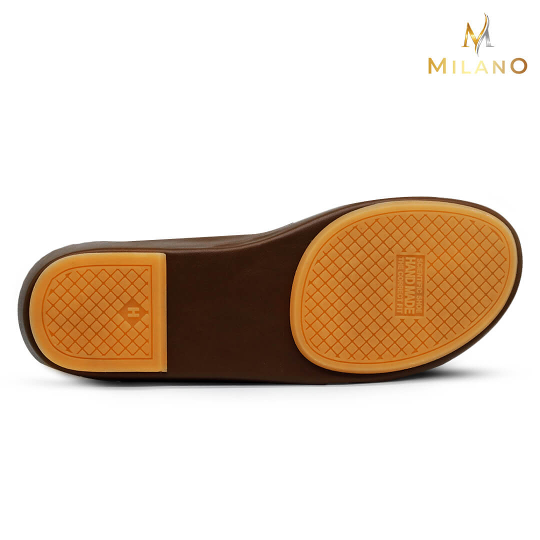 Milano [NLW14] 2000 Brown Tan Gents SandalNAAL.AE