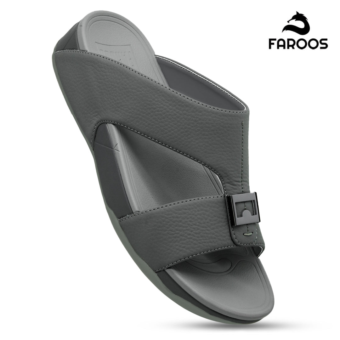 Faroos [NLF16] M041 Dark Grey Gents Arabic SandalNAAL.AE