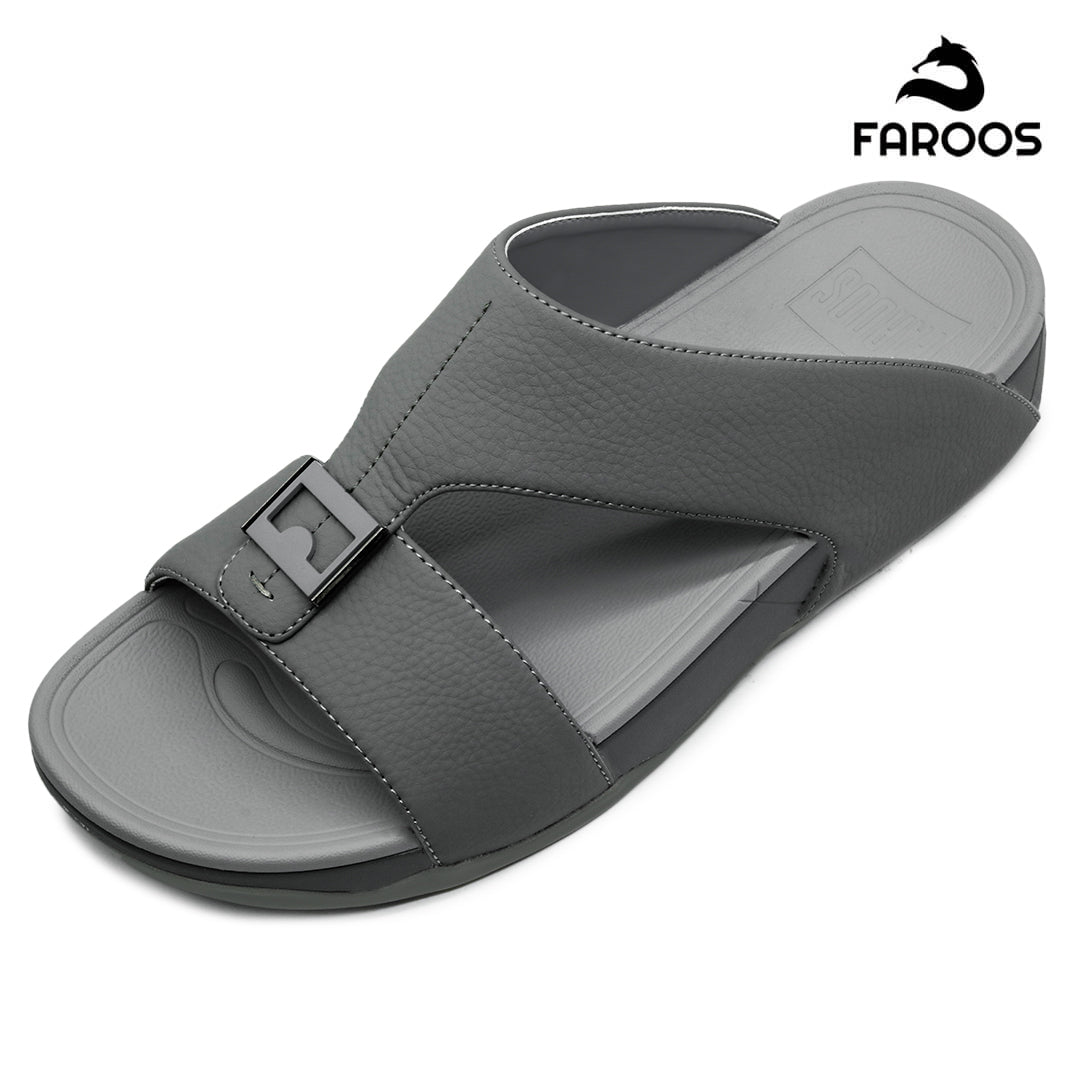 Faroos [NLF16] M041 Dark Grey Gents Arabic SandalNAAL.AE