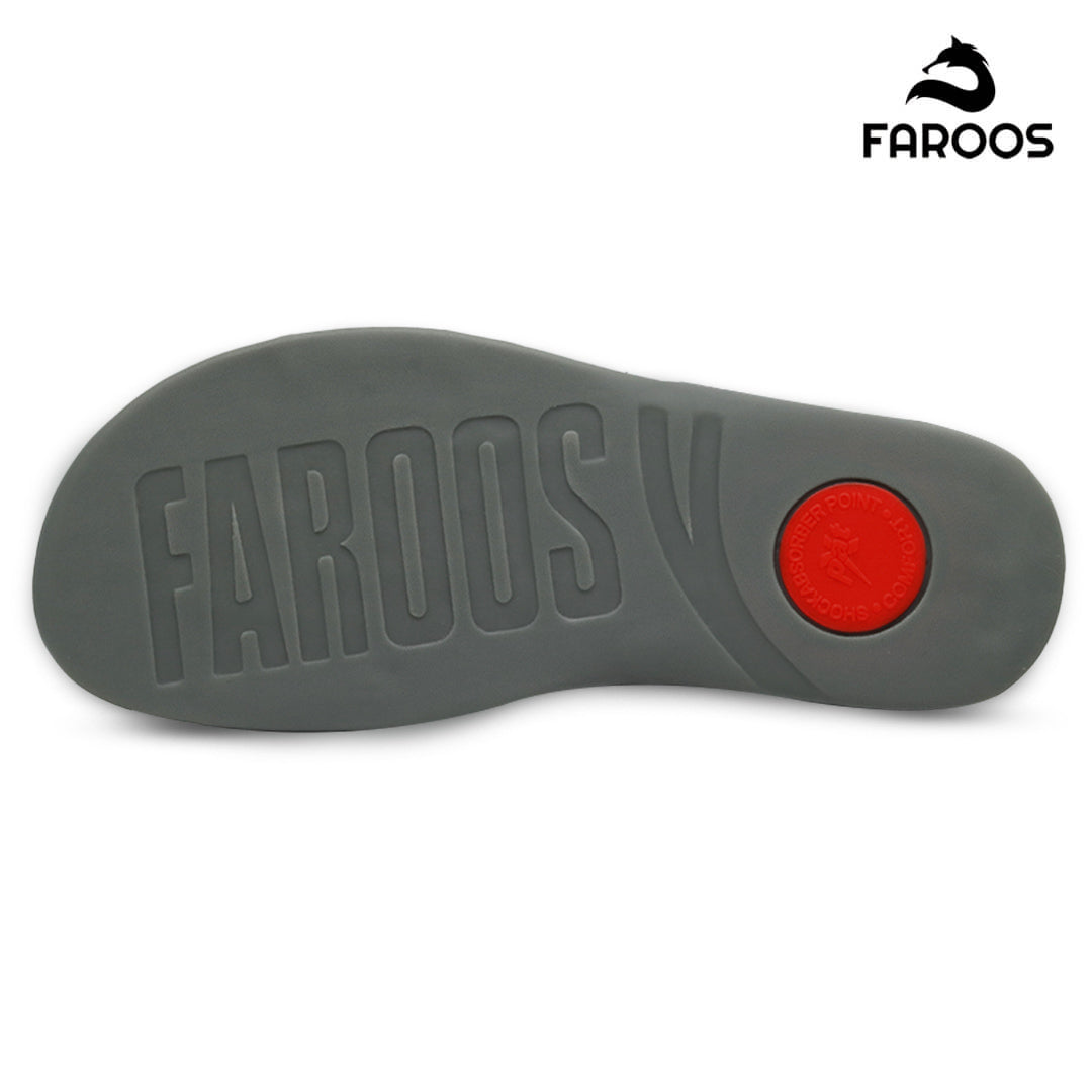 Faroos [NLF16] M041 Dark Grey Gents Arabic SandalNAAL.AE